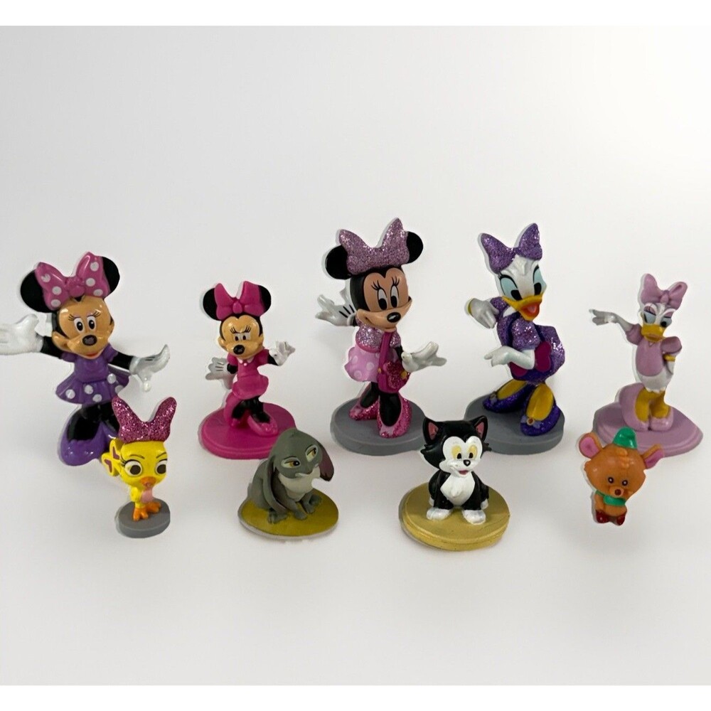 Disney Toy Lot Of 10 Collectibles: Minnie Mouse Daisy Duck Figaro Thumper & More